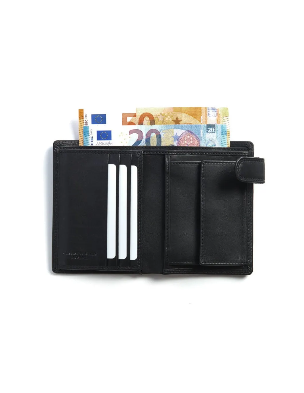 MONPIEL Cartera de piel XL con Broche y Monedero*Hombre Carteras Hombre Piel