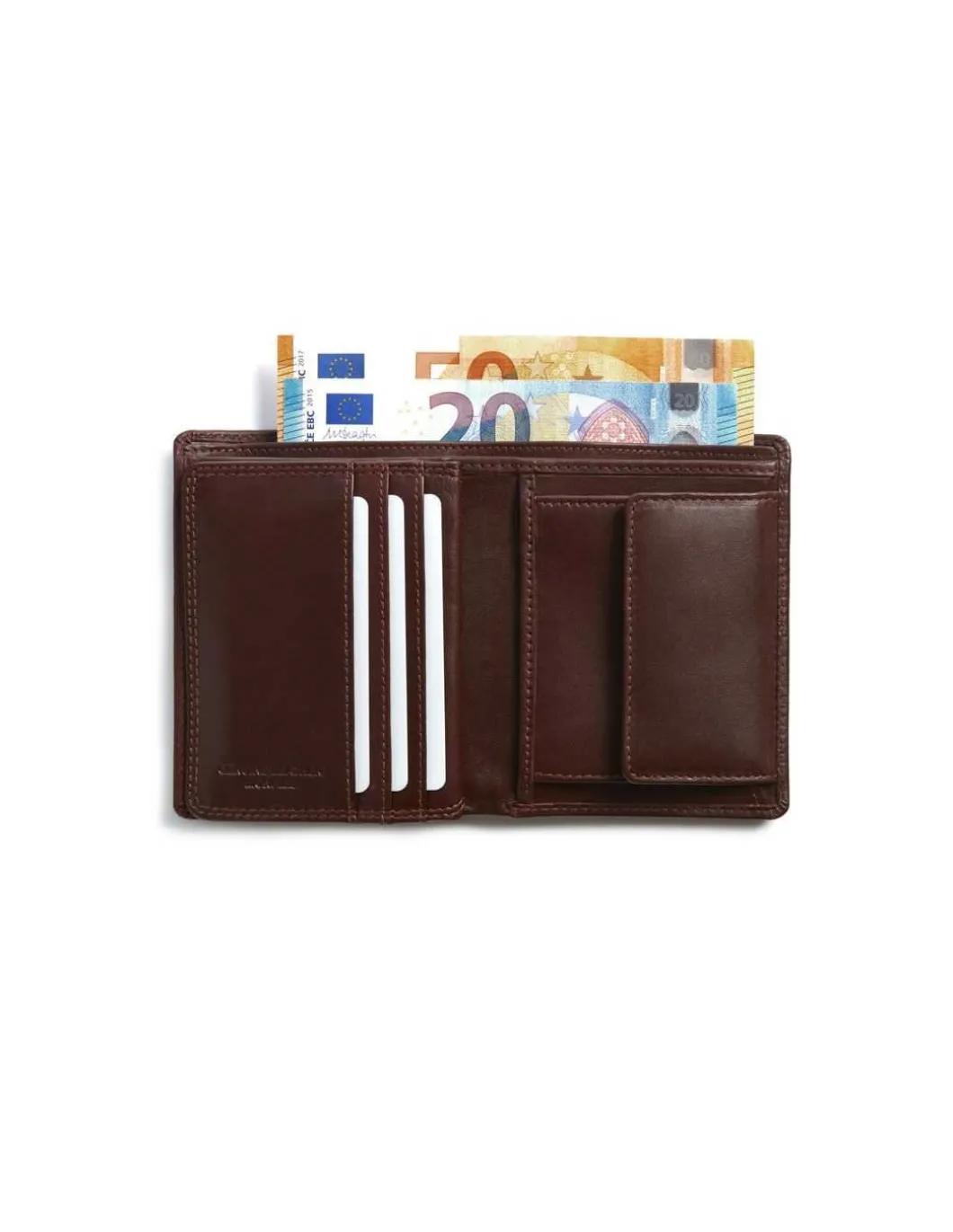 MONPIEL Cartera doble costura con Monedero Interior Sky*Hombre Carteras Hombre Piel