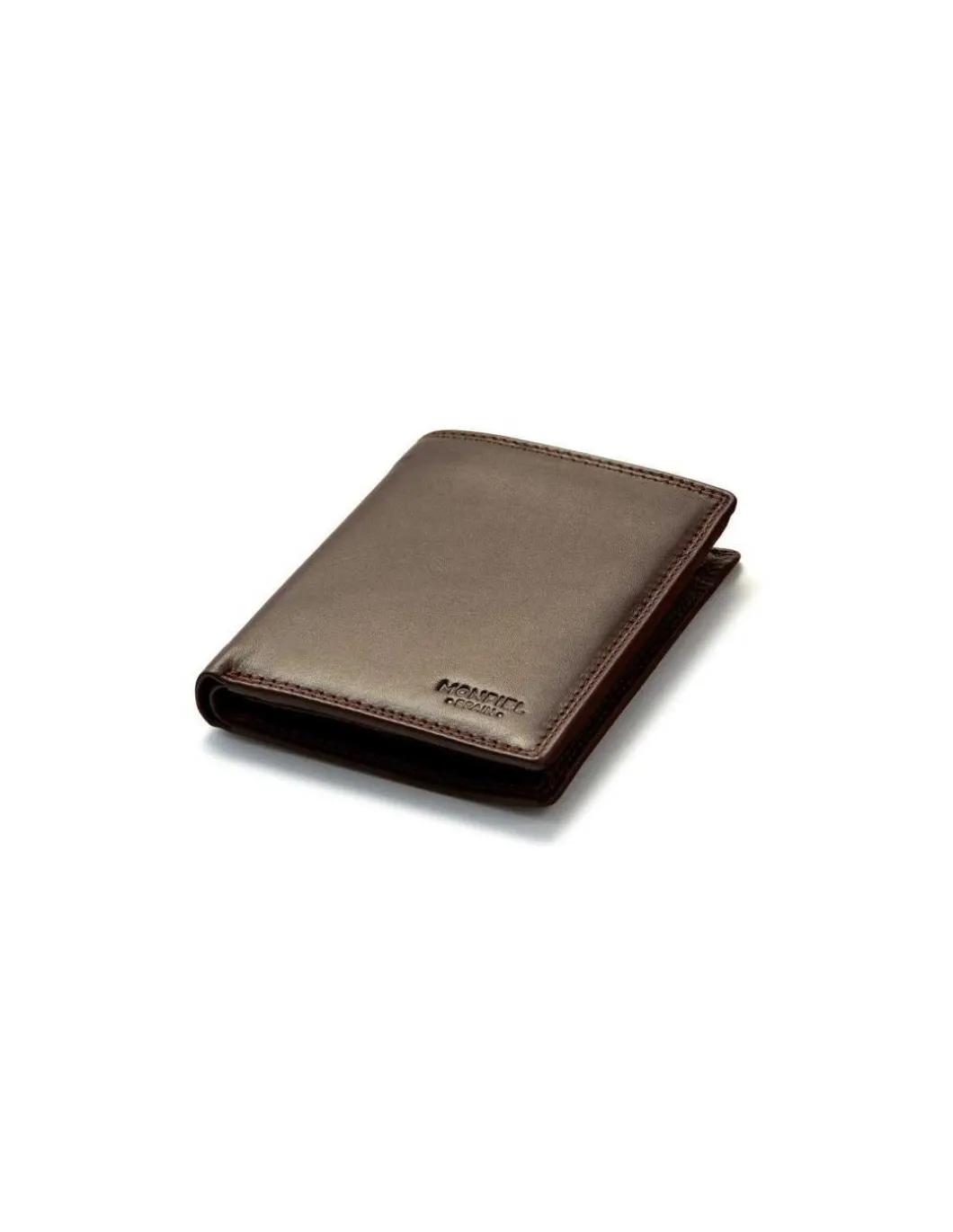 MONPIEL Cartera doble costura con Monedero Interior Sky*Hombre Carteras Hombre Piel