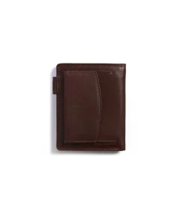 MONPIEL Cartera doble costura con Broche y Monedero Trasero Sky*Hombre Carteras Hombre Piel