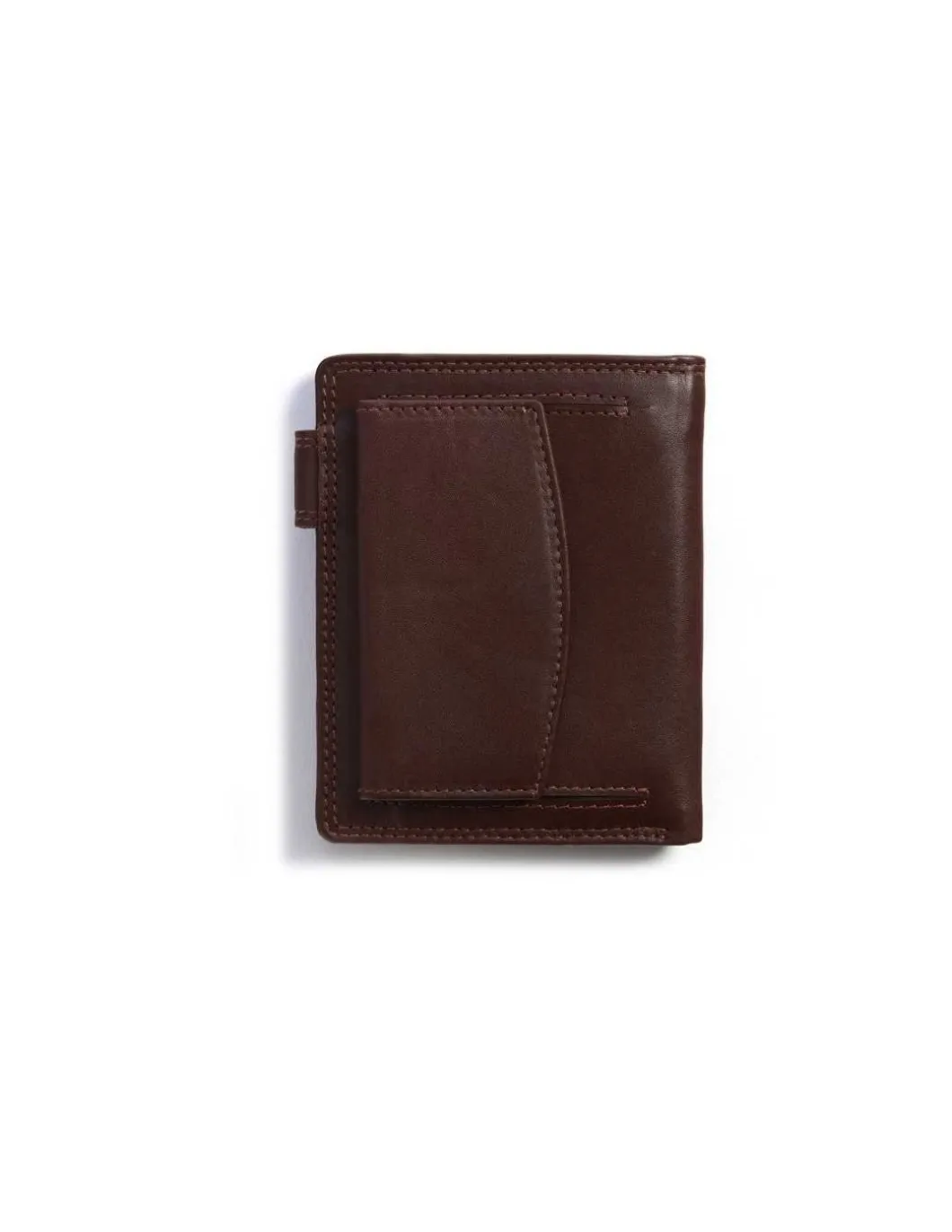 MONPIEL Cartera doble costura con Broche y Monedero Trasero Sky*Hombre Carteras Hombre Piel