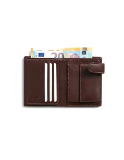 MONPIEL Cartera doble costura con Broche y Monedero Sky*Hombre Carteras Hombre Piel