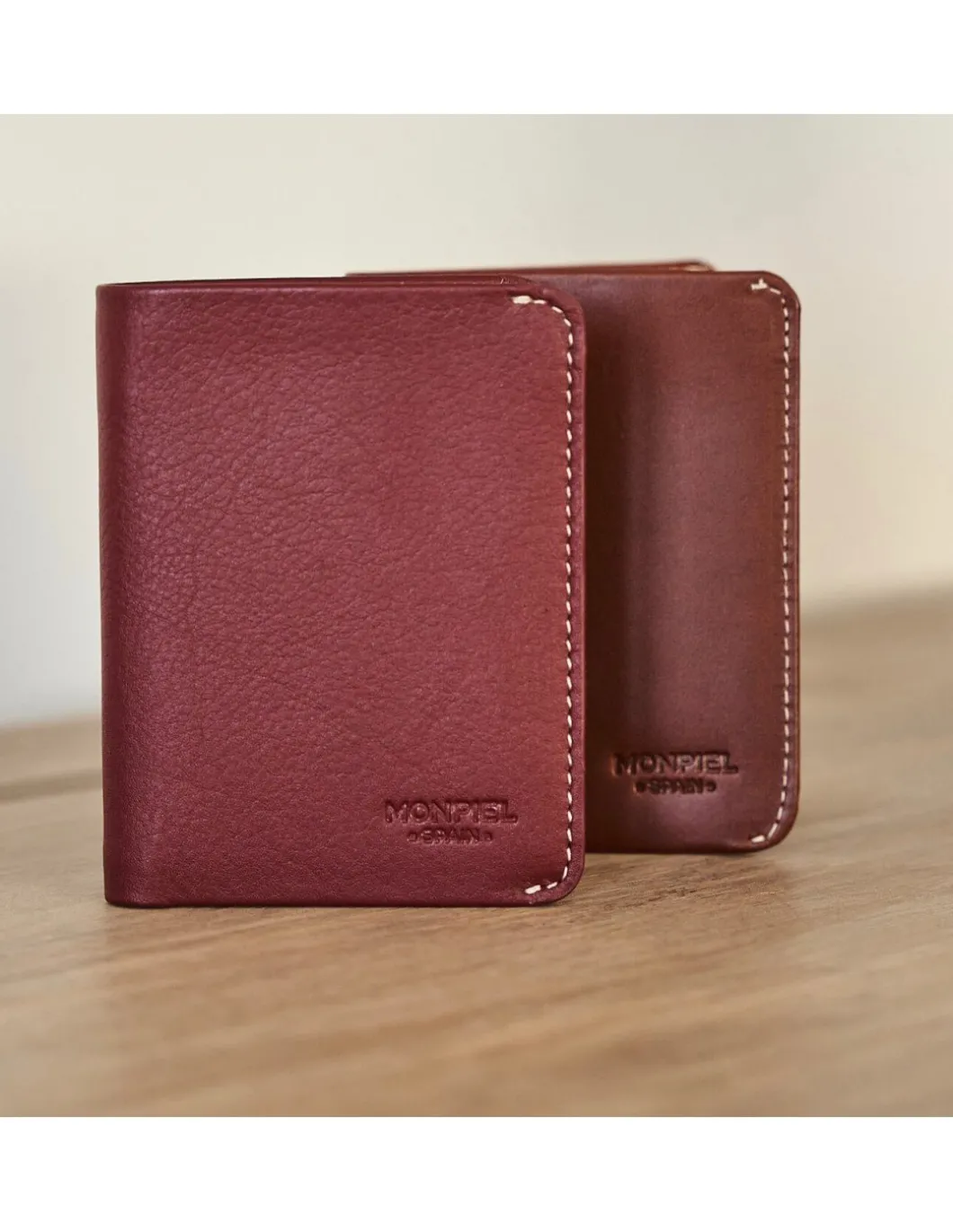 MONPIEL Cartera hombre pequena con billetero Mini*Hombre Carteras Hombre Piel