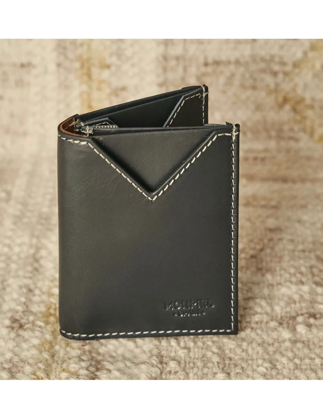 MONPIEL Cartera hombre pequena Slim*Hombre Carteras Hombre Piel