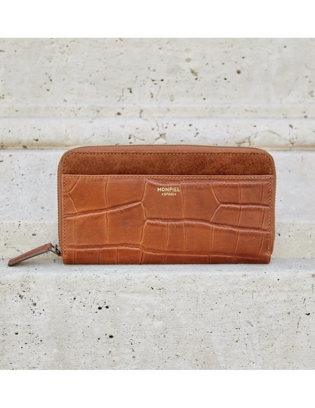 MONPIEL Cartera Mujer Piel Cremallera*Mujer Carteras Piel Mujer