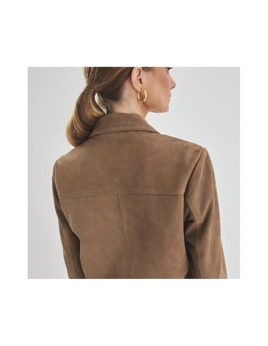 MONPIEL Chaqueta de Piel Mujer Botones Forrados*Mujer Chaquetas De Cuero Mujer