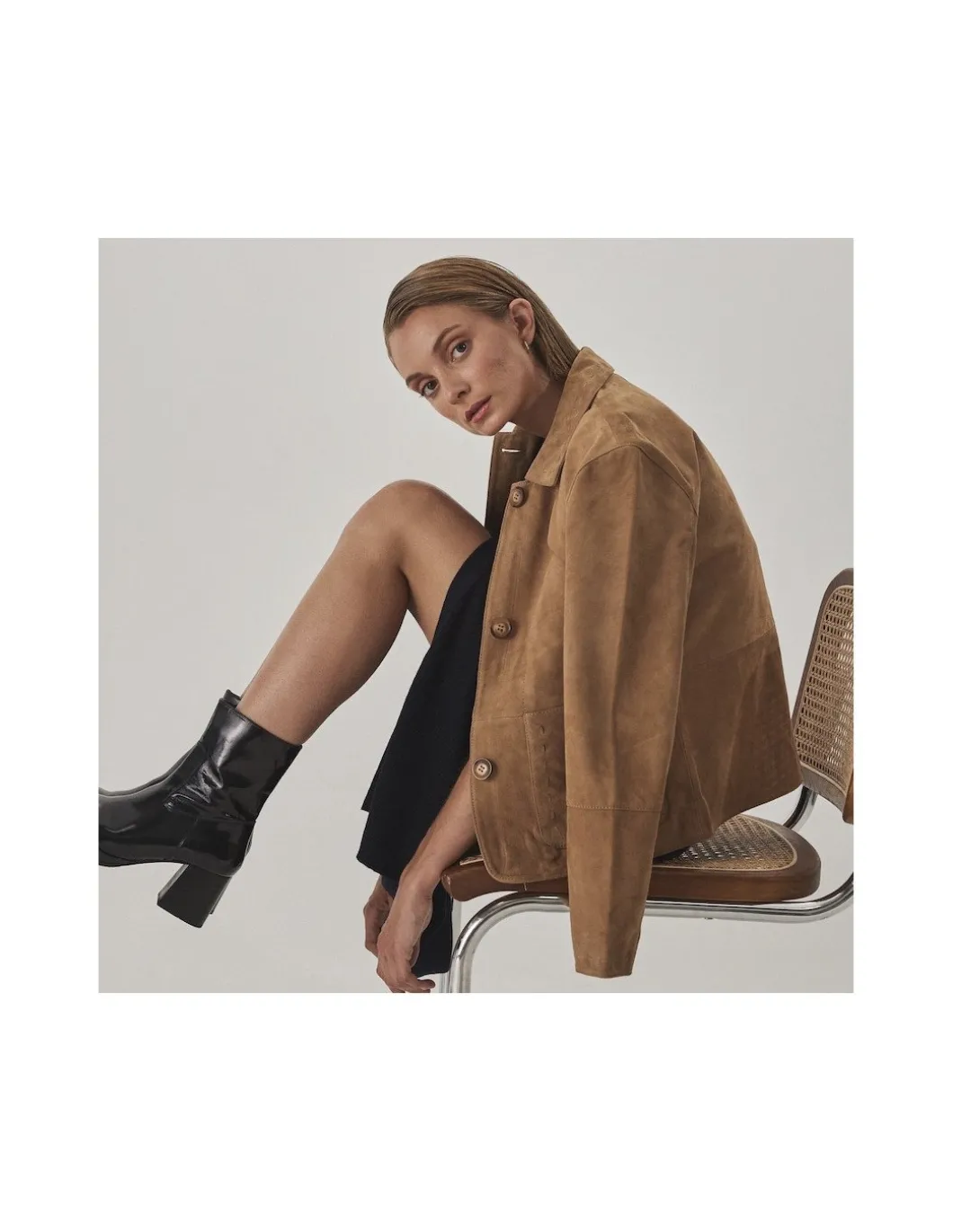 MONPIEL Chaqueta de Piel Mujer Costuras*Mujer Chaquetas De Cuero Mujer