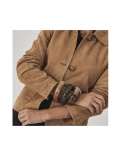 MONPIEL Chaqueta de Piel Mujer Costuras*Mujer Chaquetas De Cuero Mujer