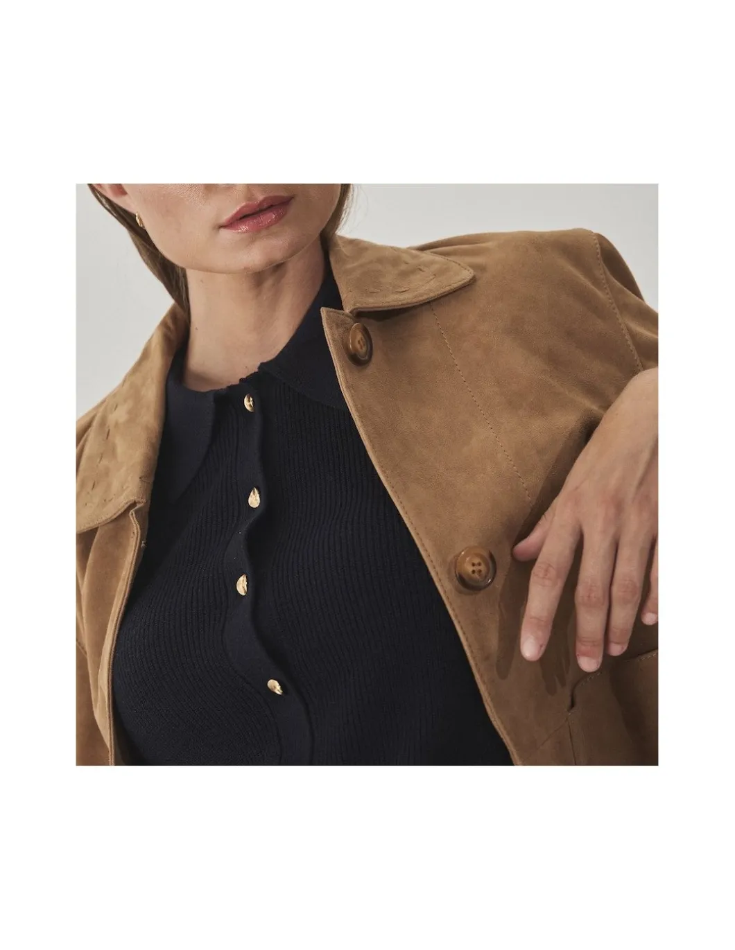 MONPIEL Chaqueta de Piel Mujer Costuras*Mujer Chaquetas De Cuero Mujer