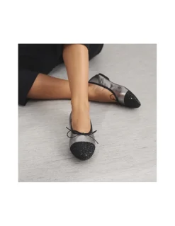 MONPIEL Manoletina Valeria con Puntera Purpurina*Mujer Bailarinas Manoletinas Mujer