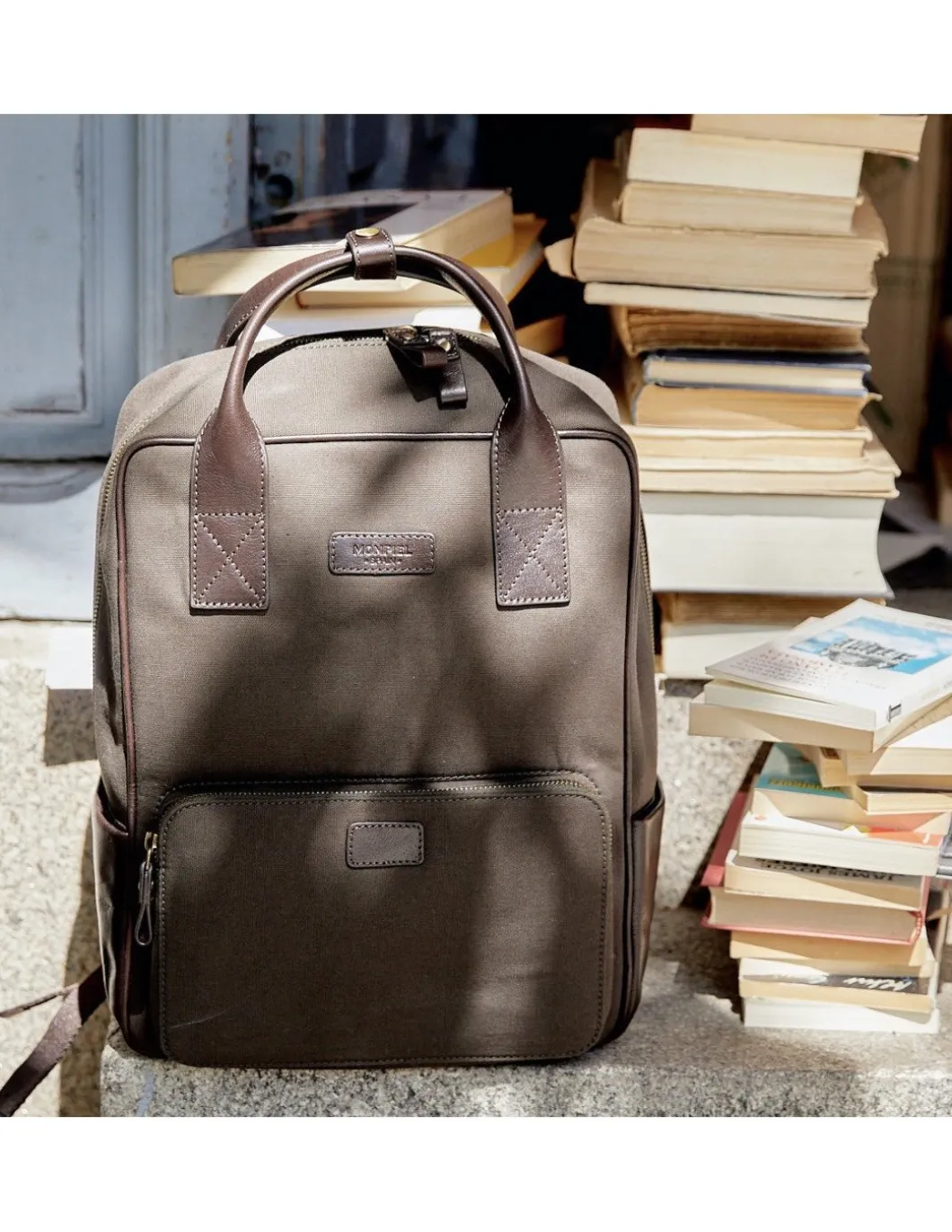 MONPIEL Mochila Piel y Canva Sport*Mujer/Hombre Mochilas Piel Hombre|Otros Accesorios