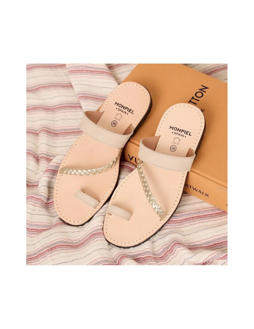 MONPIEL Sandalia Griega Piel Mykonos*Mujer Sandalias Piel Mujer