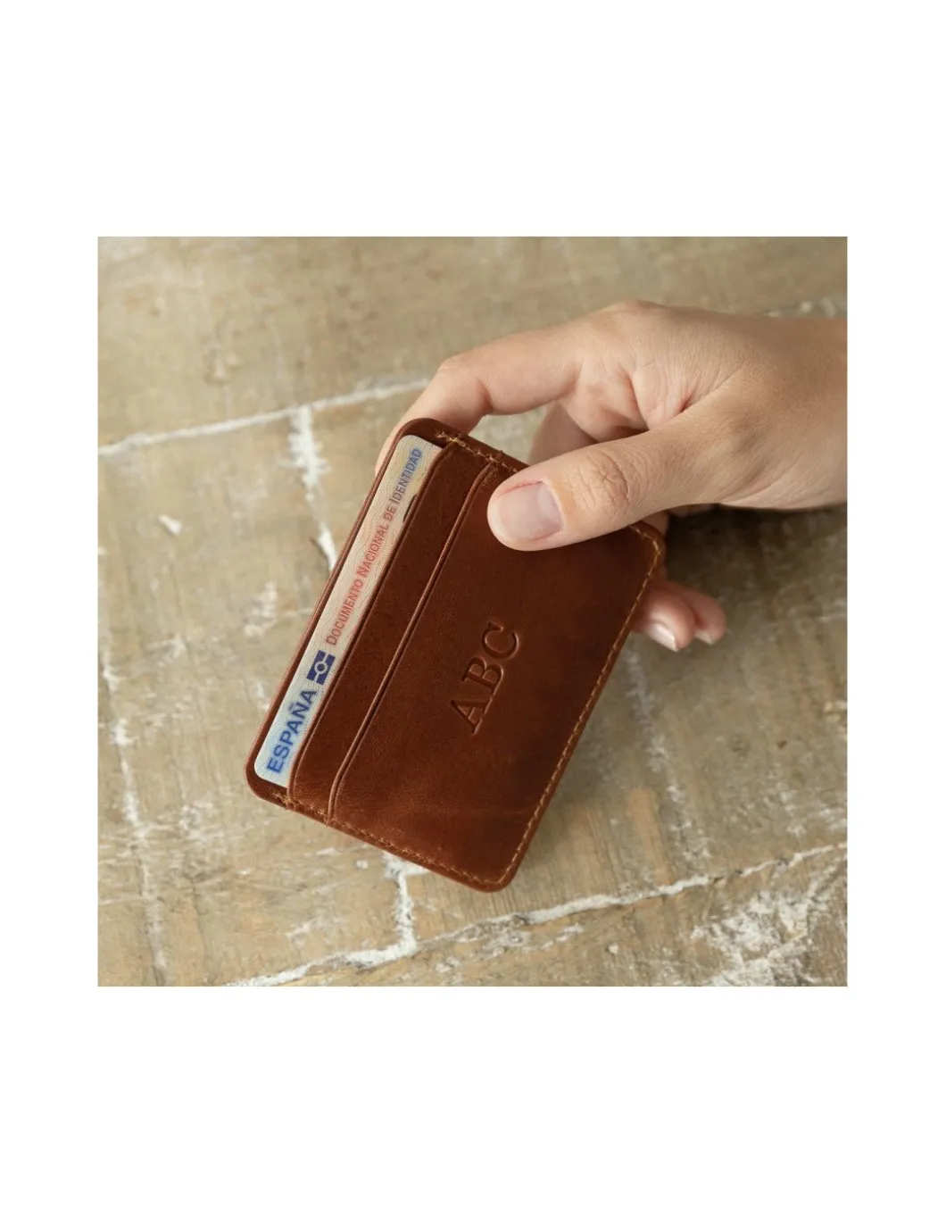 MONPIEL Tarjetero de piel Mini*Hombre Tarjeteros Hombre Piel