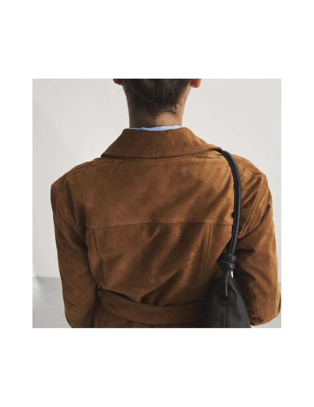 MONPIEL Trench de Ante*Mujer Chaquetas De Cuero Mujer